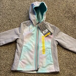 Free country Gray and Mint Hooded Jacket